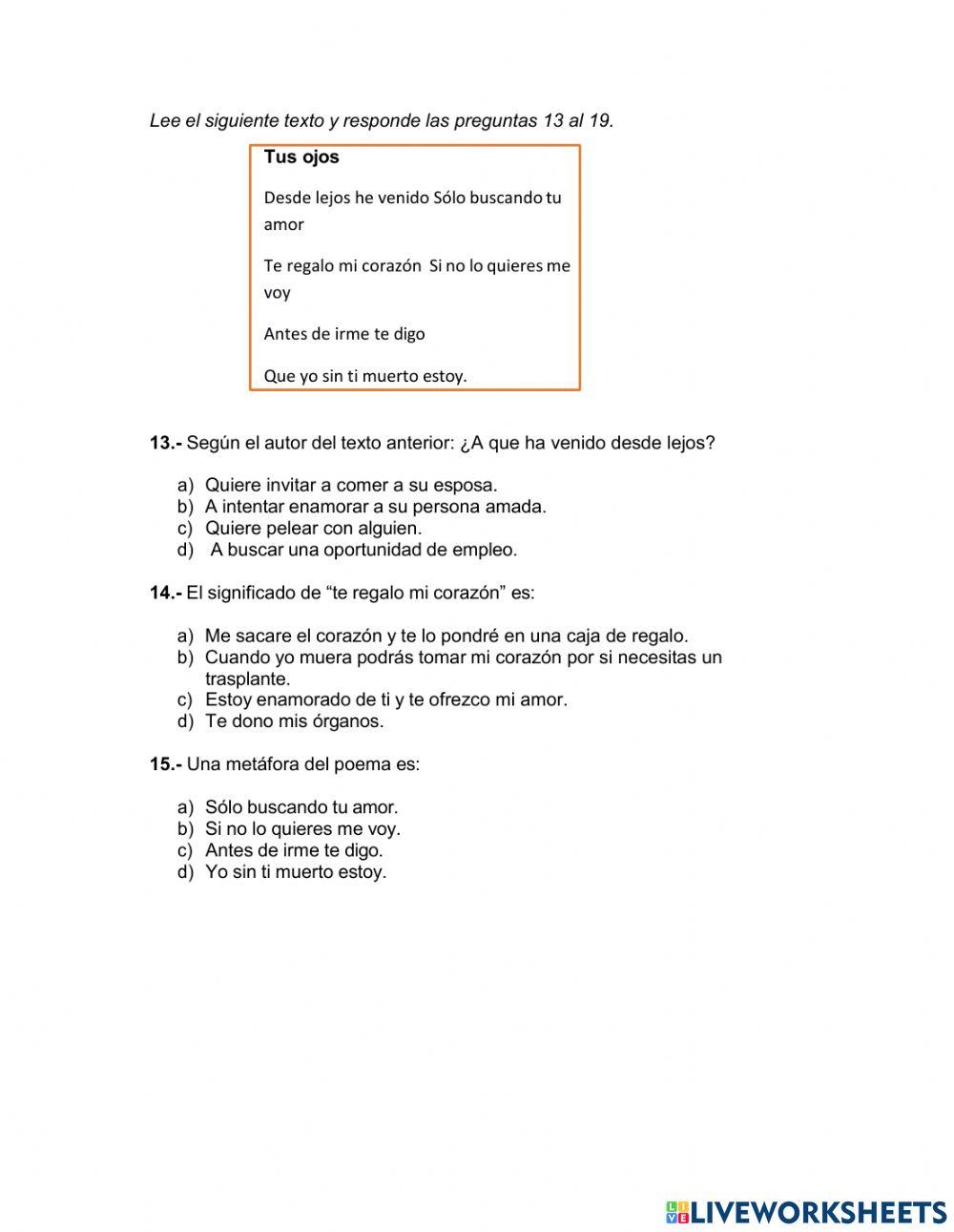 Guía de Español 6to