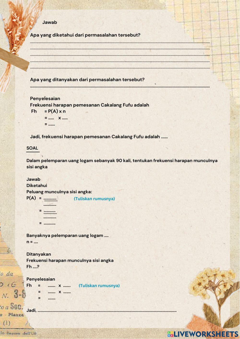 LKPD Frekuensi Harapan