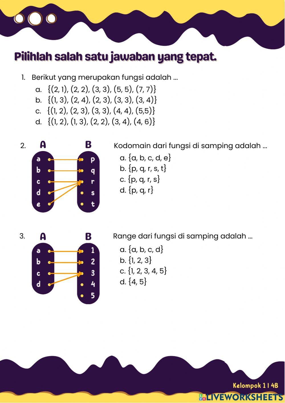 LKPD Relasi dan Fungsi