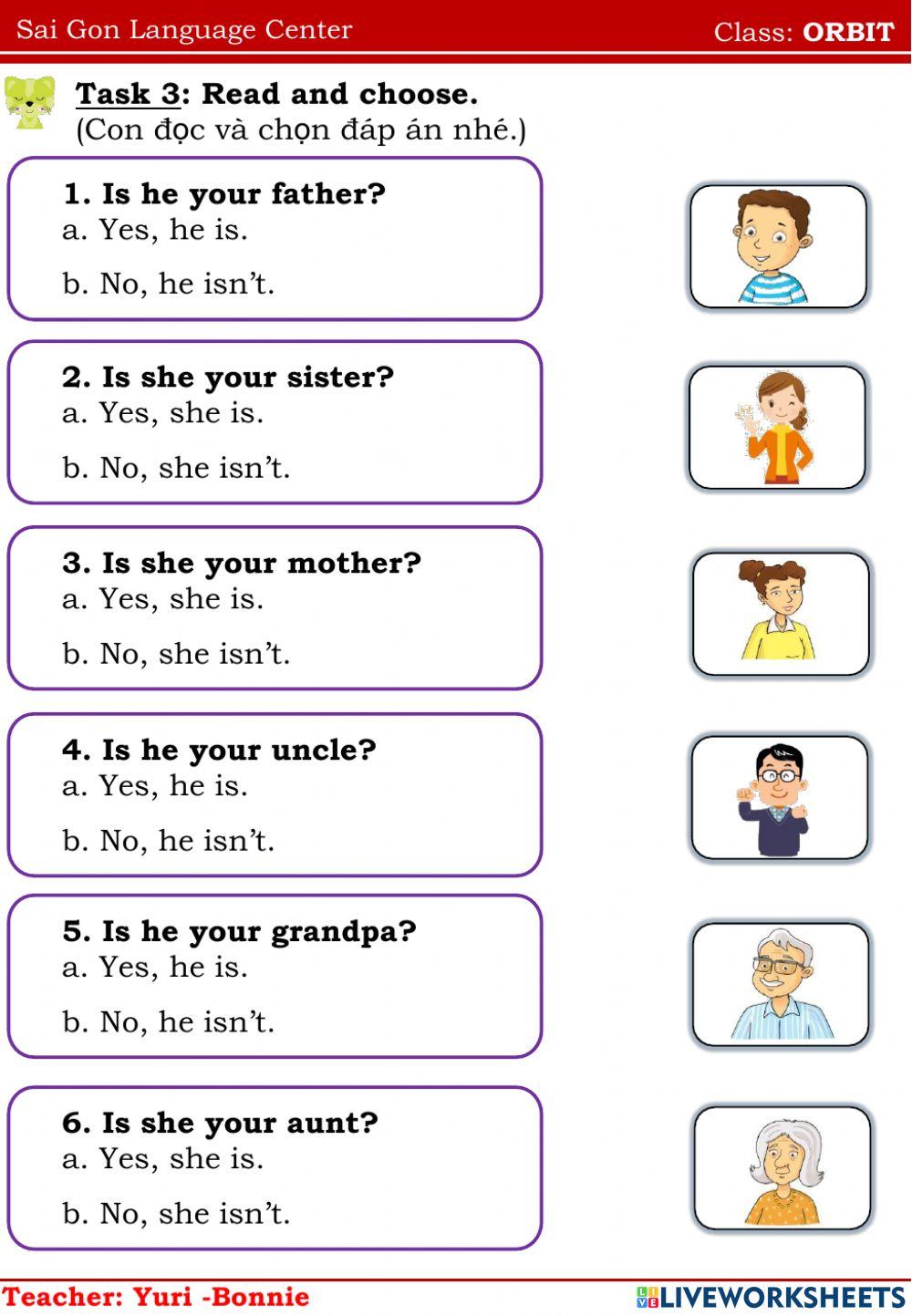 FF0-Topic 9:My Family