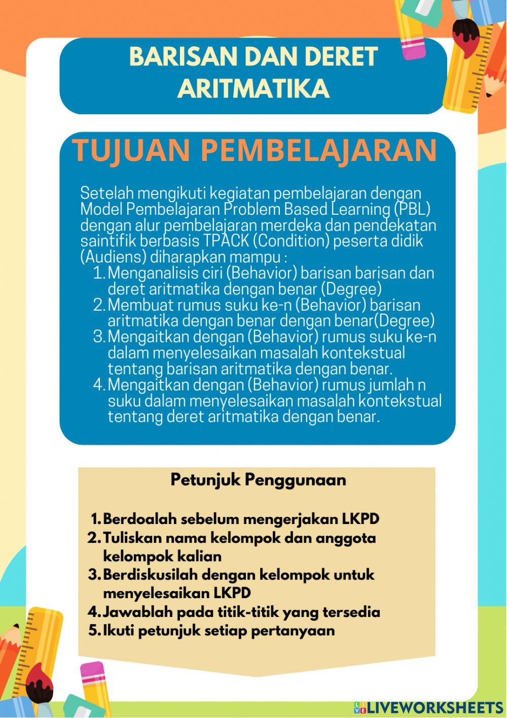 Barisan dan Deret Aritmatika