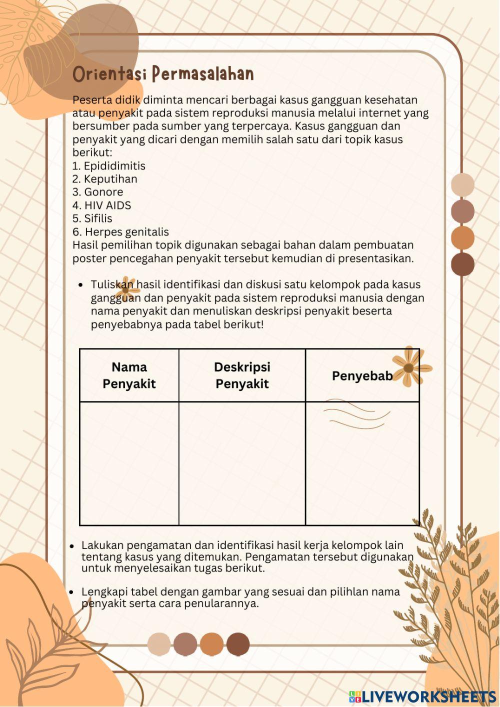 Gangguan dan penyakit sistem reproduksi