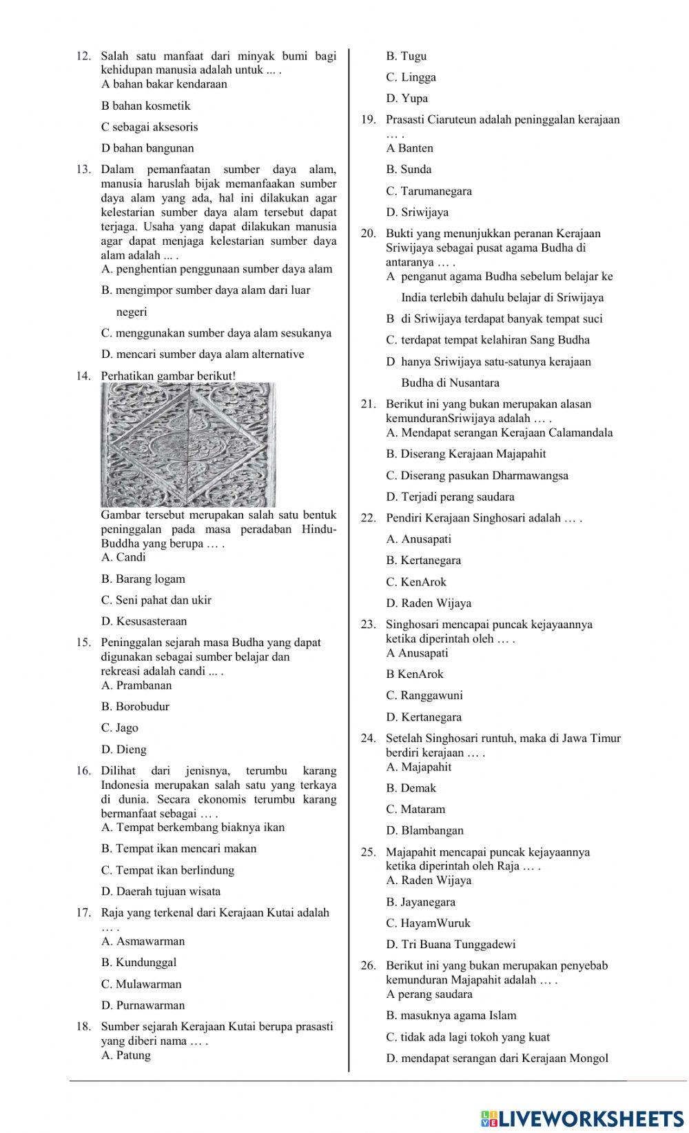 Assesmen Sumatif IPS Kelas 7