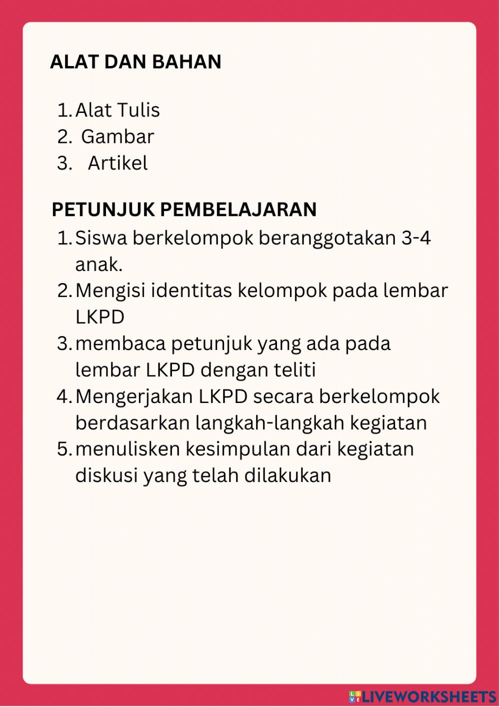 Lkpd sistem ekskresi manusia