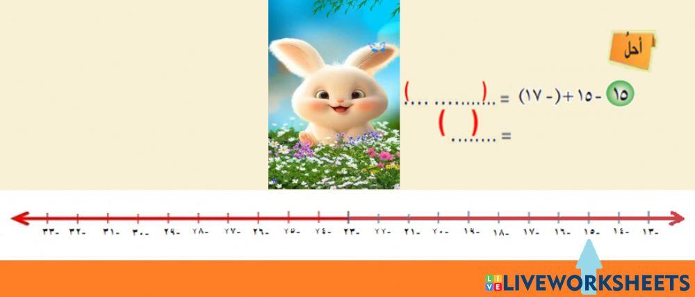 المديرية العامة لتربية بغداد الرصافة الثالثة  (((الدرس الثالث الفصل الأول جمع  الاعداد الصحيحة فقرة احل))ص   16