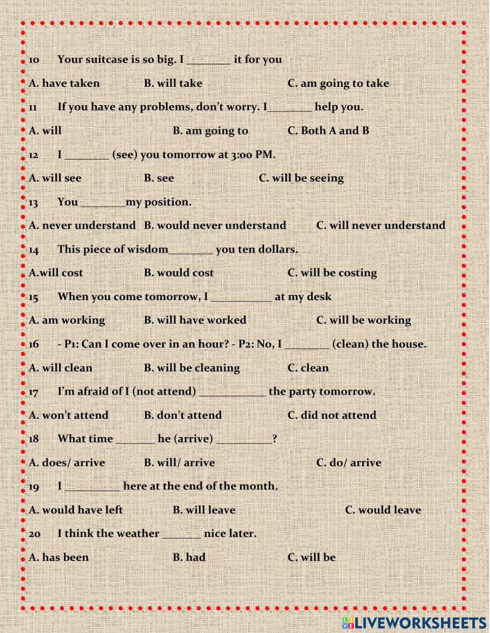 Present-past-future simple