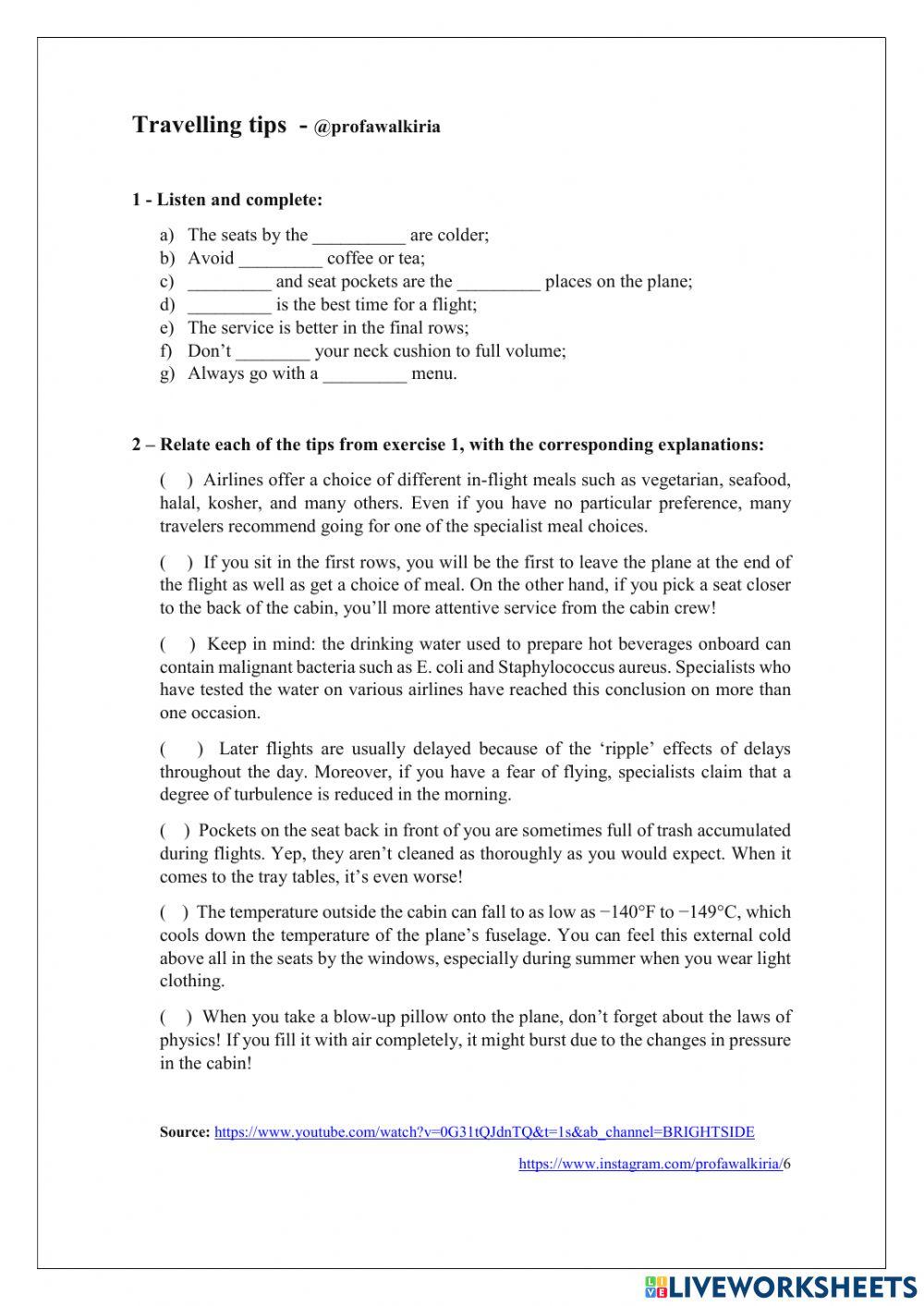 Travell tips - -profawalkiria