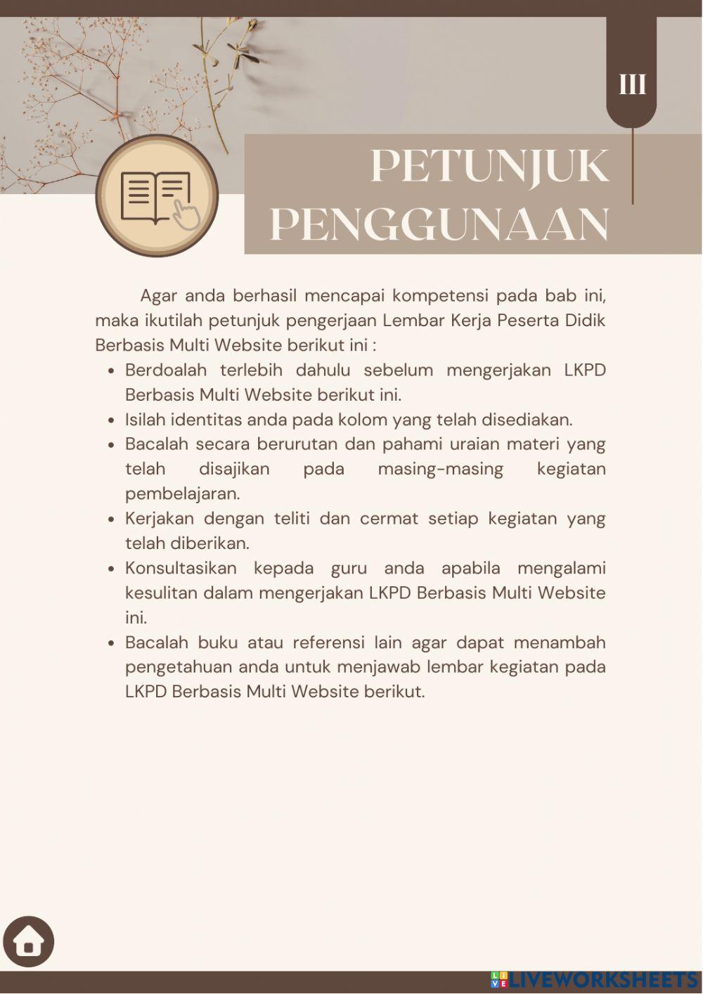 LKPD Berbasis Multi Website Materi Sistem Reproduksi Kelas 11