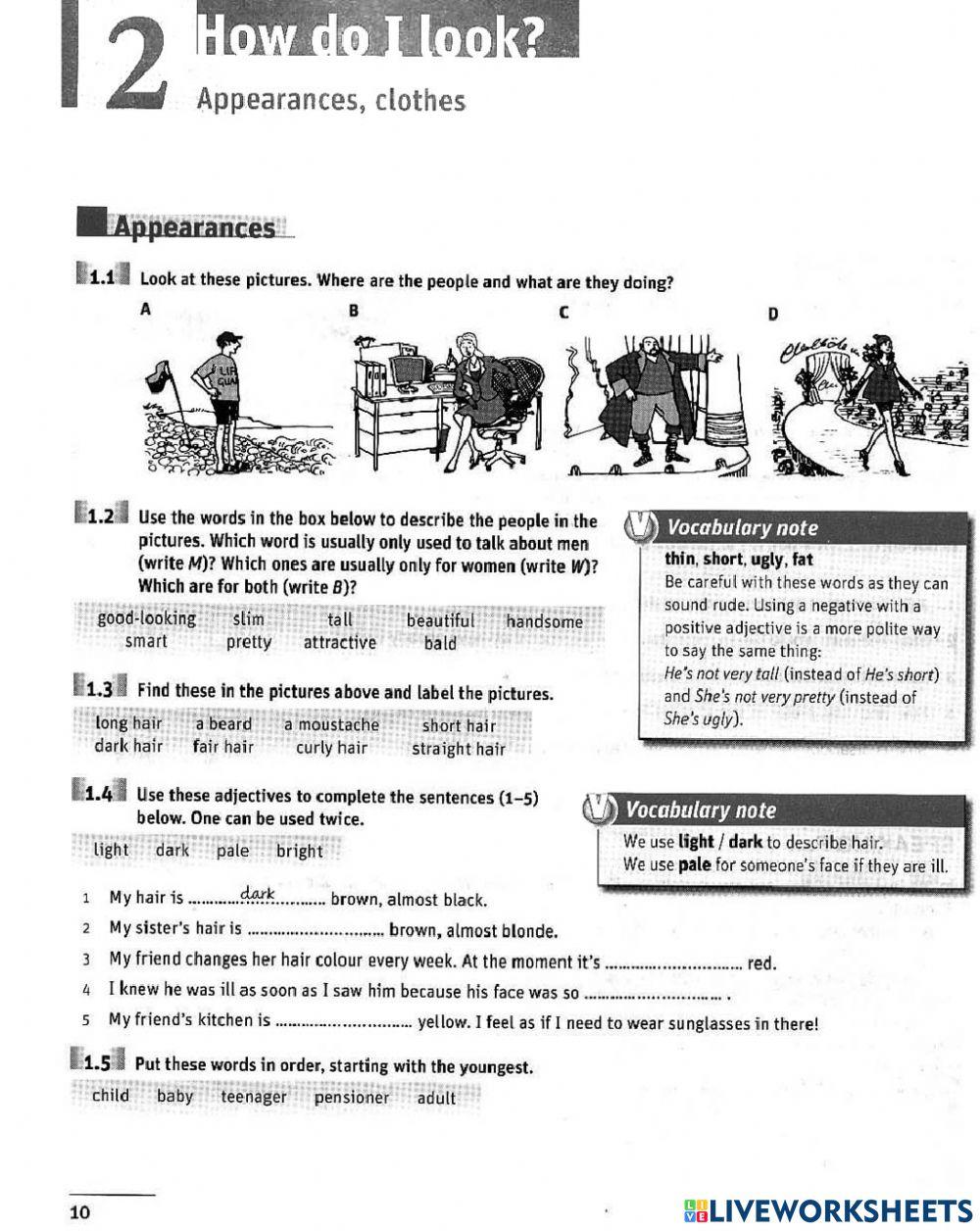 B1 vocabulary units 2-3