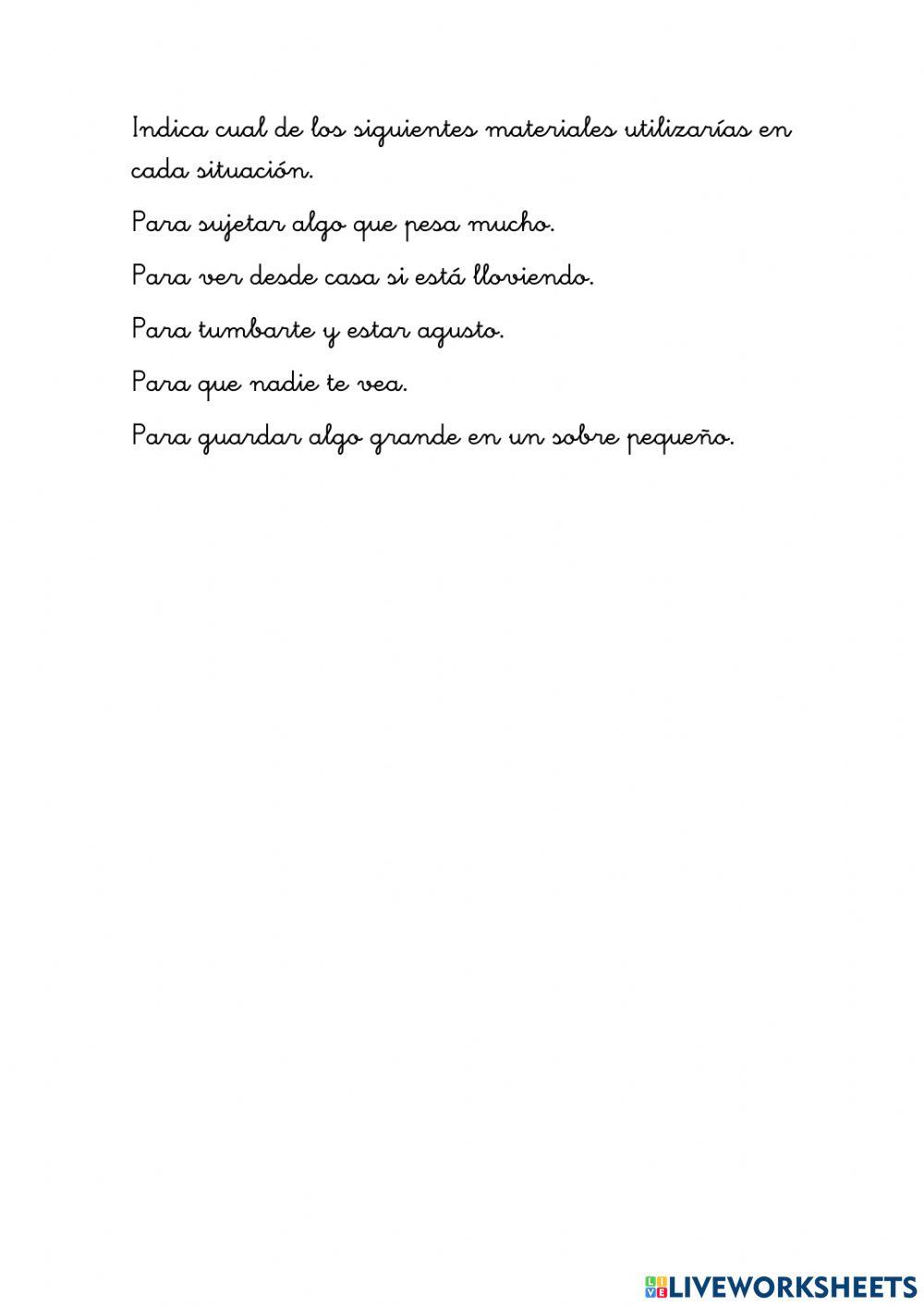 Materiales y máquinas