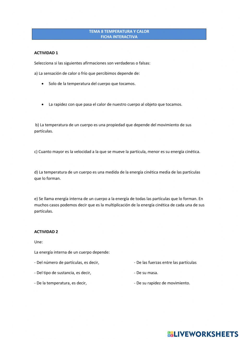 Tema 8: temperatura y calor ACT 1