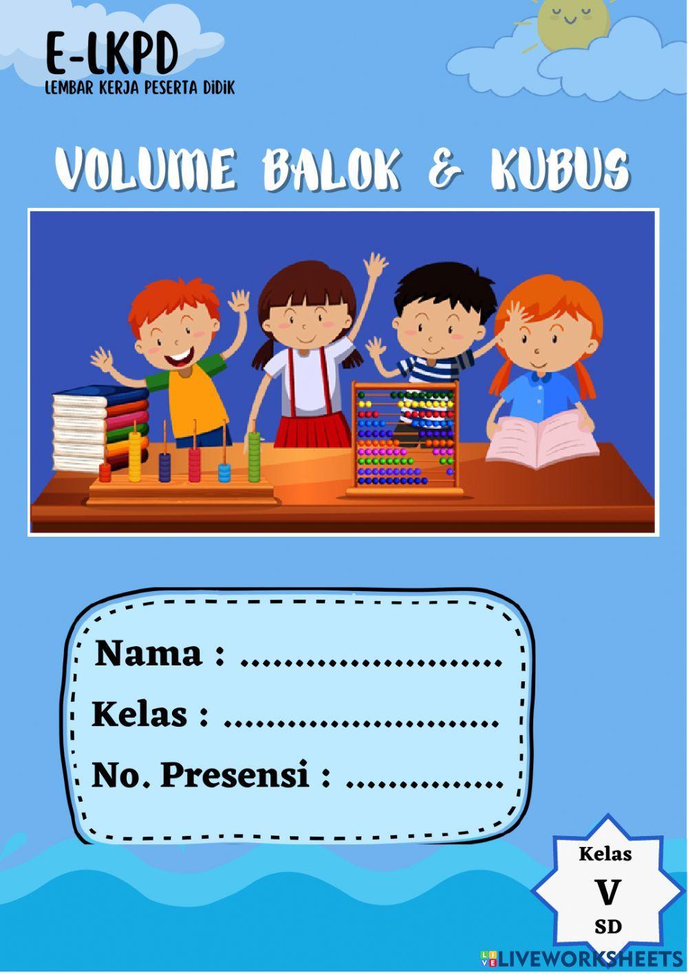 Volume Bangun Kubus dan Balok