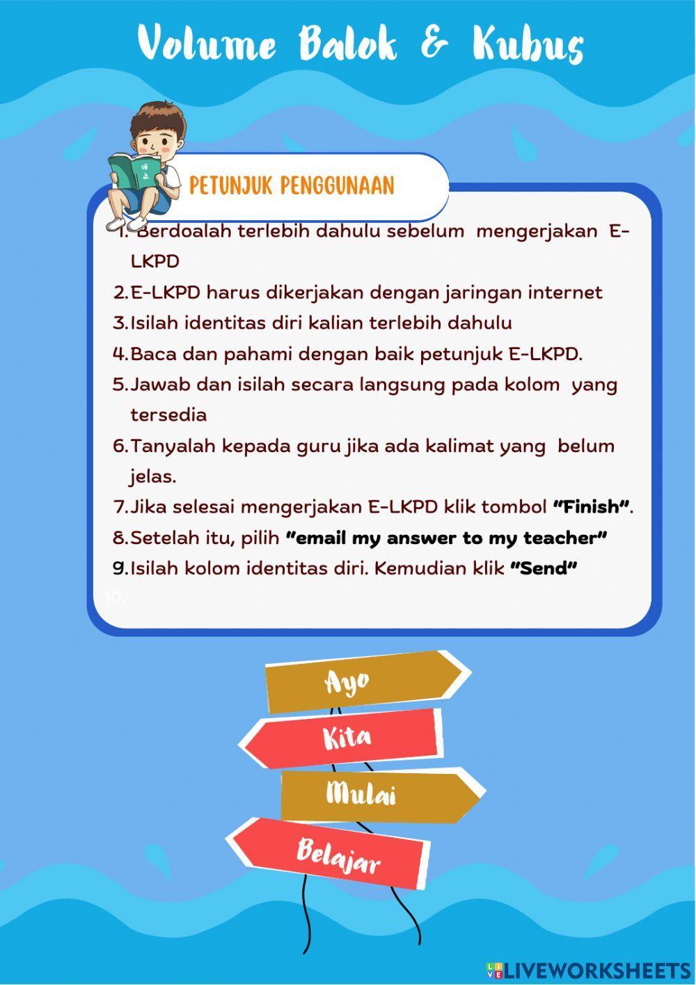 Volume Bangun Kubus dan Balok