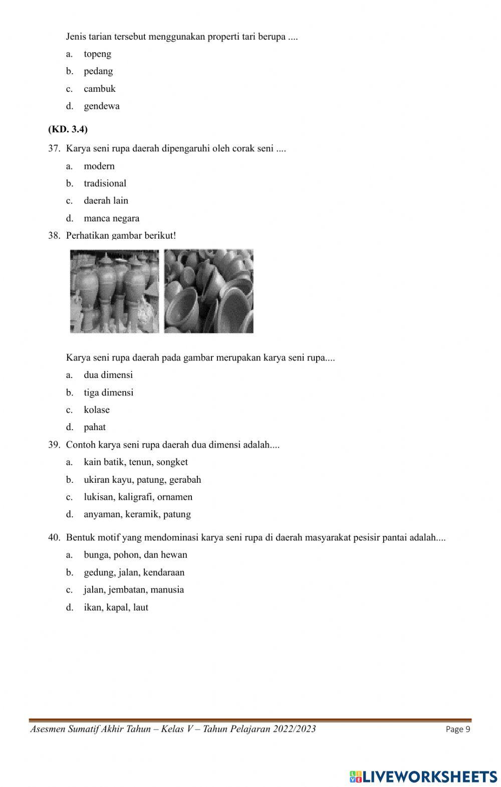 Tema 9 paket 2 kelas 5