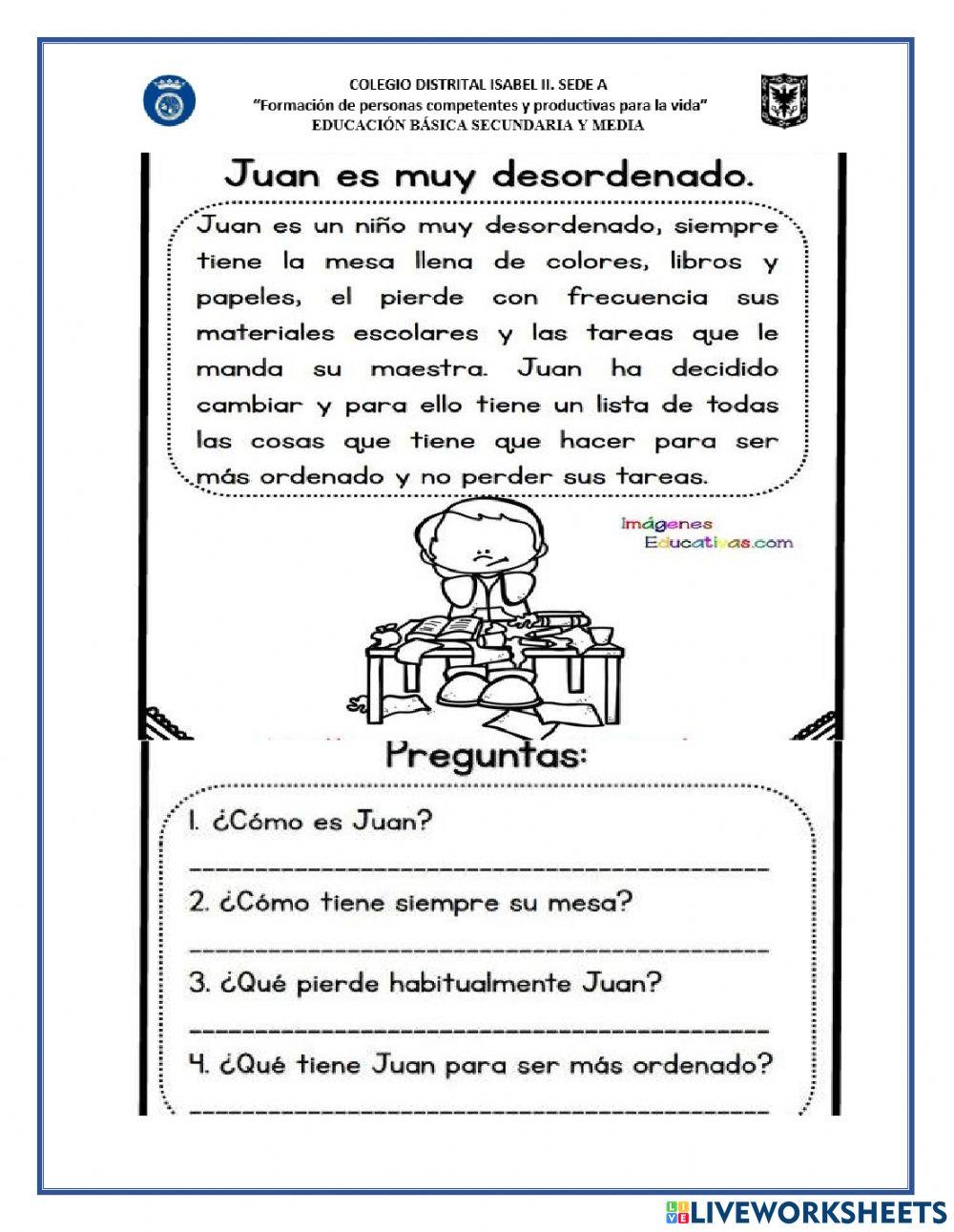 Evaluación final español