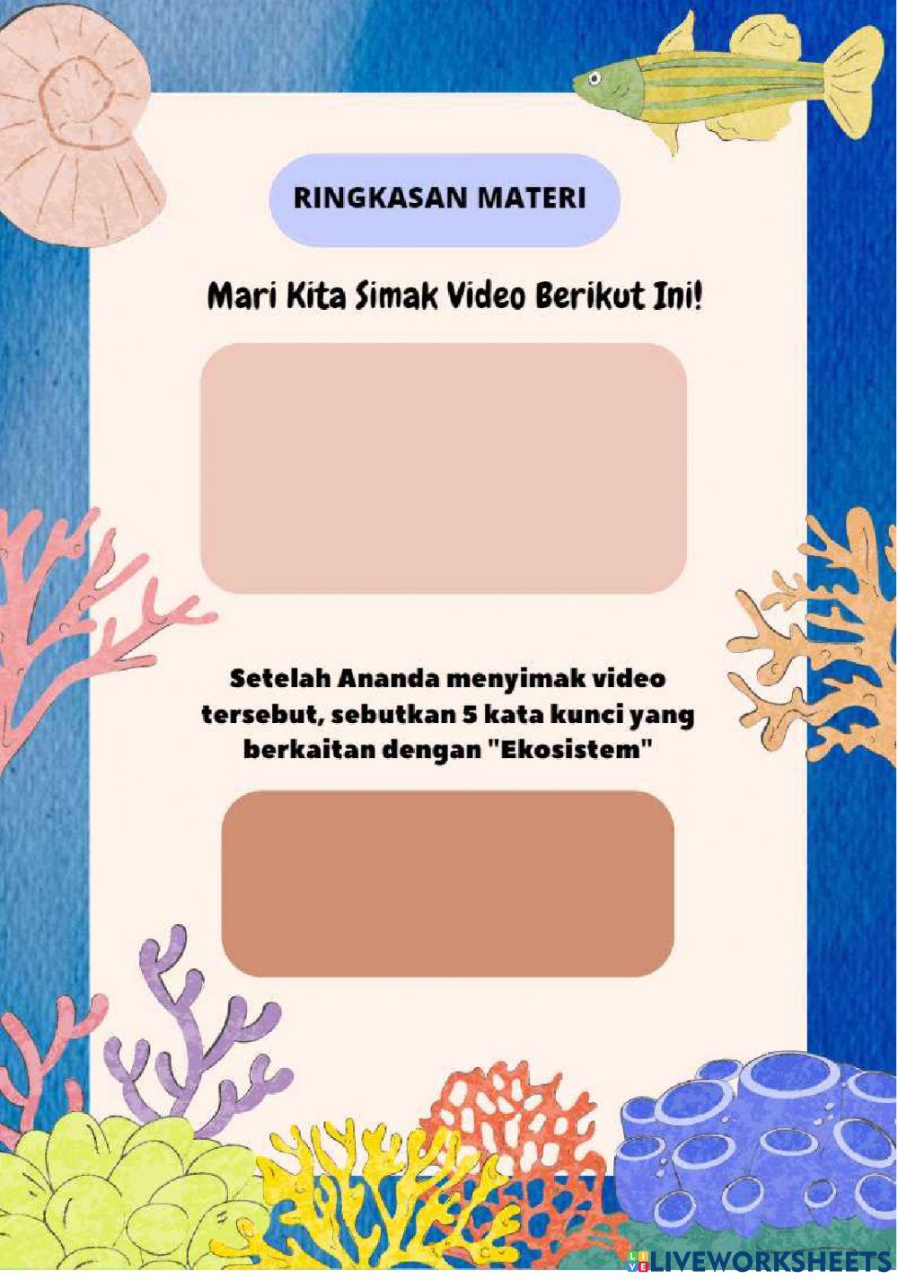 LKPD Kelas 5 Ekosistem