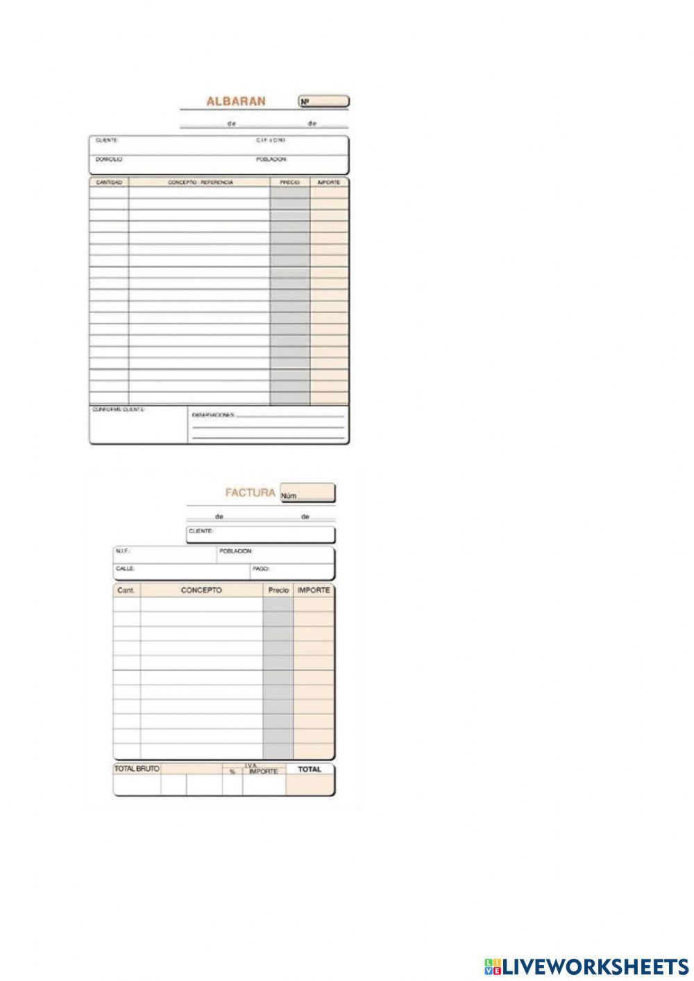 Ejercicio de Facturación