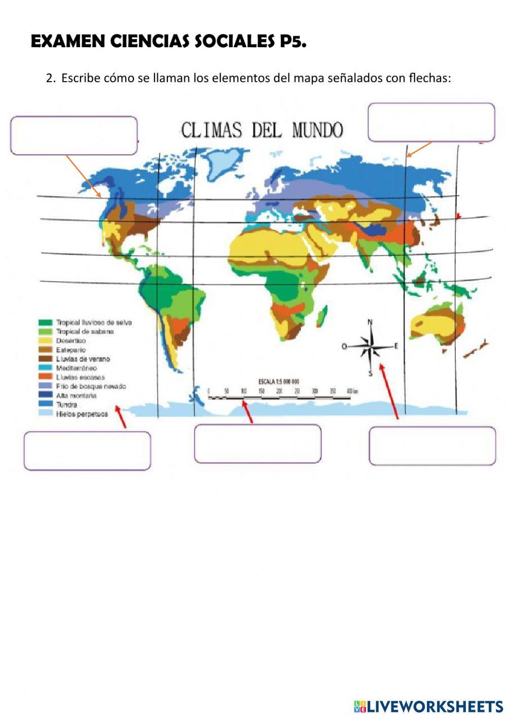 Examen geografía España y Europa