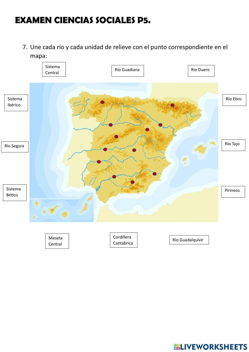 Examen geografía España y Europa