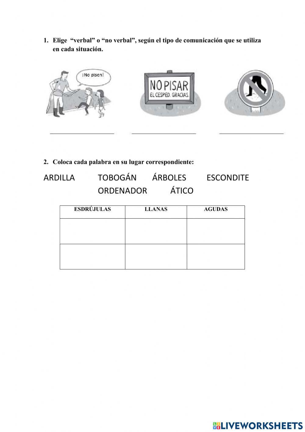 Tarea Final Curso Worksheets