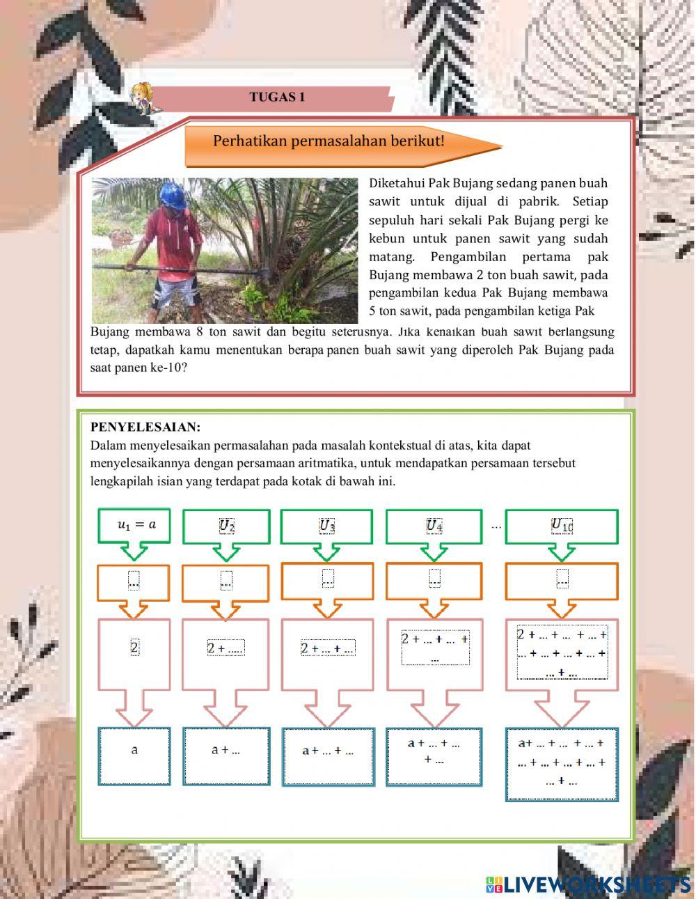 LKPD Barisan dan deret aritmatika