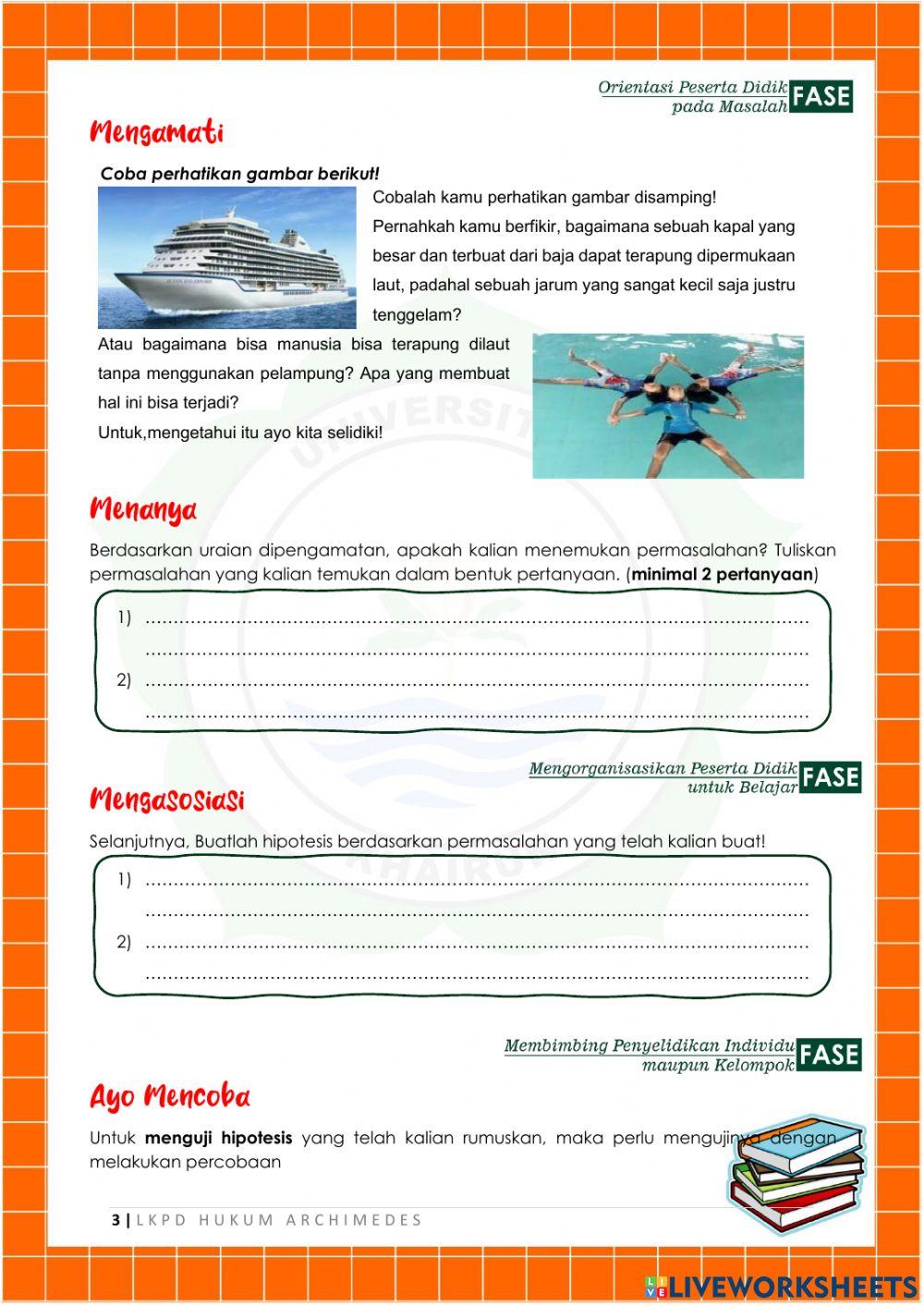 Lkpd hukum archimedes