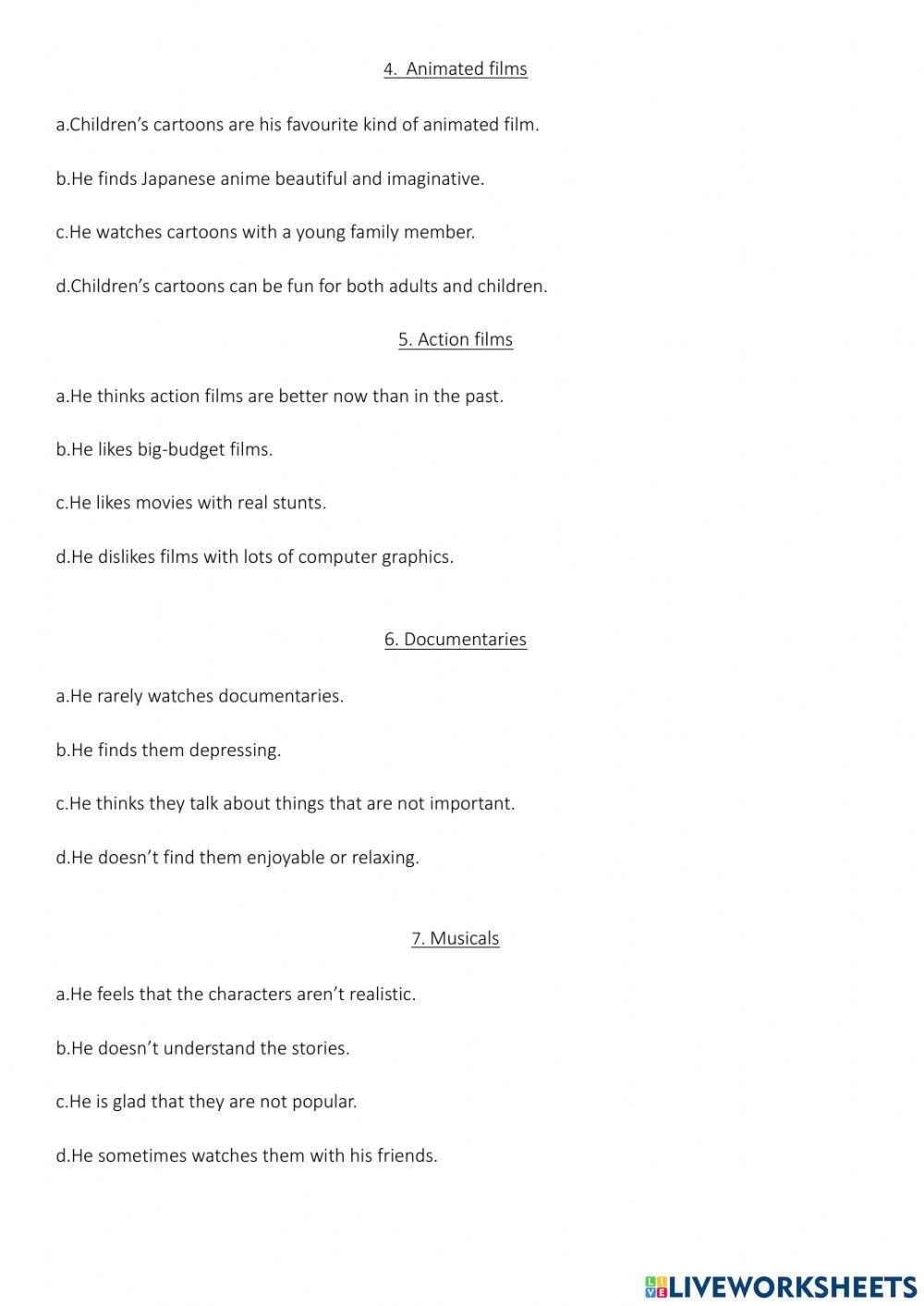 Listening and reading