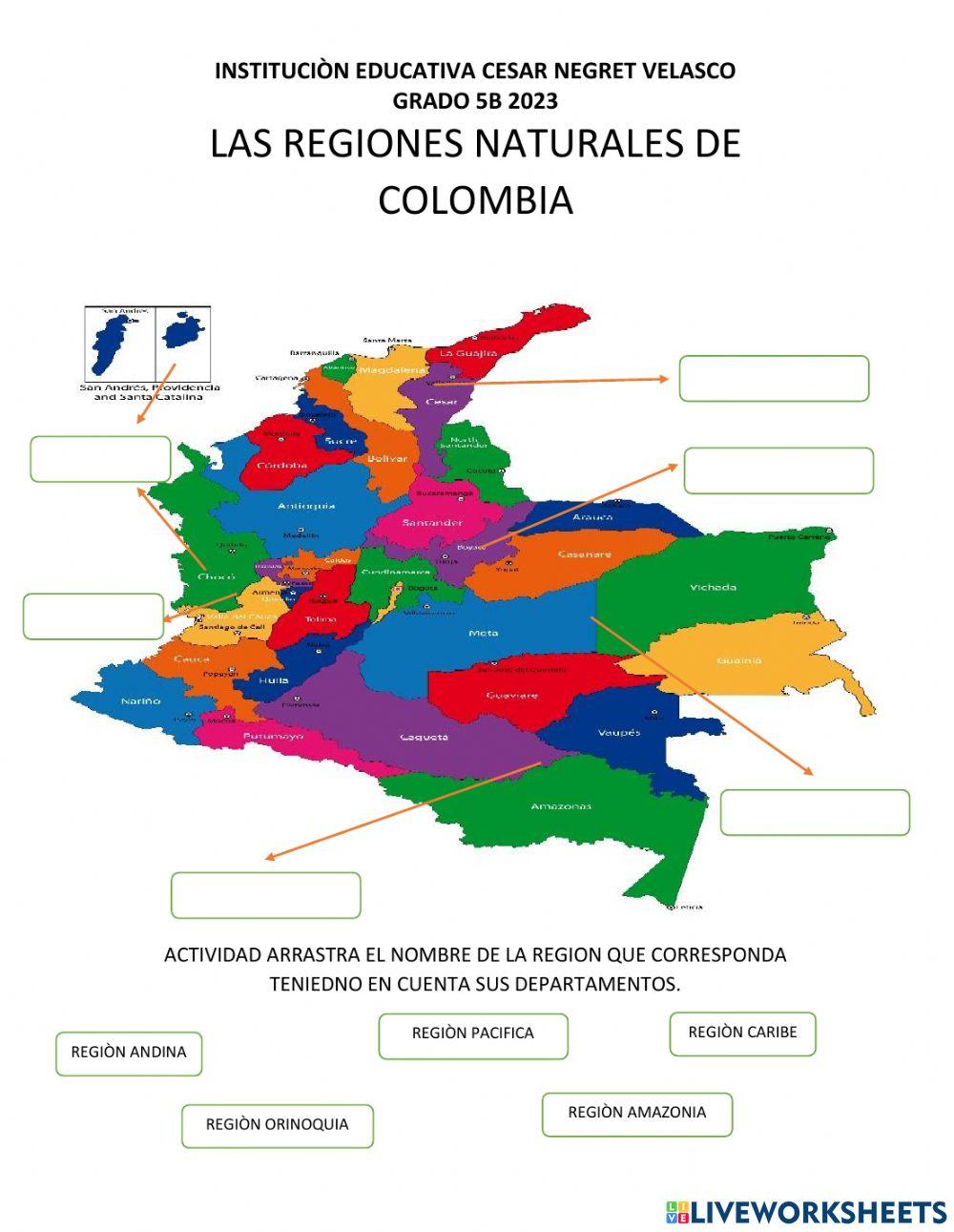 Regiones de colombia