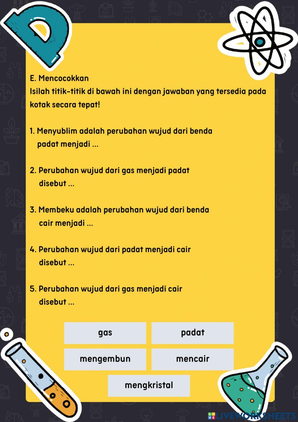 Perubahan Wujud Benda