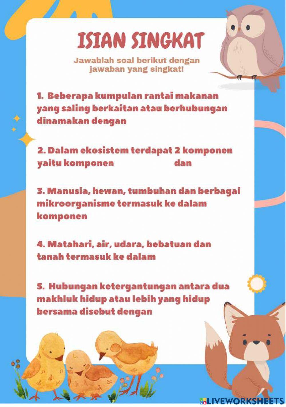 Lkpd ekosistem kelas 5