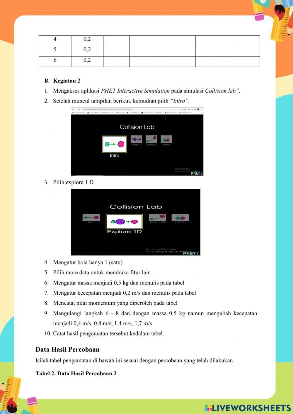 Lembar Kerja Peserta Didik Momentum