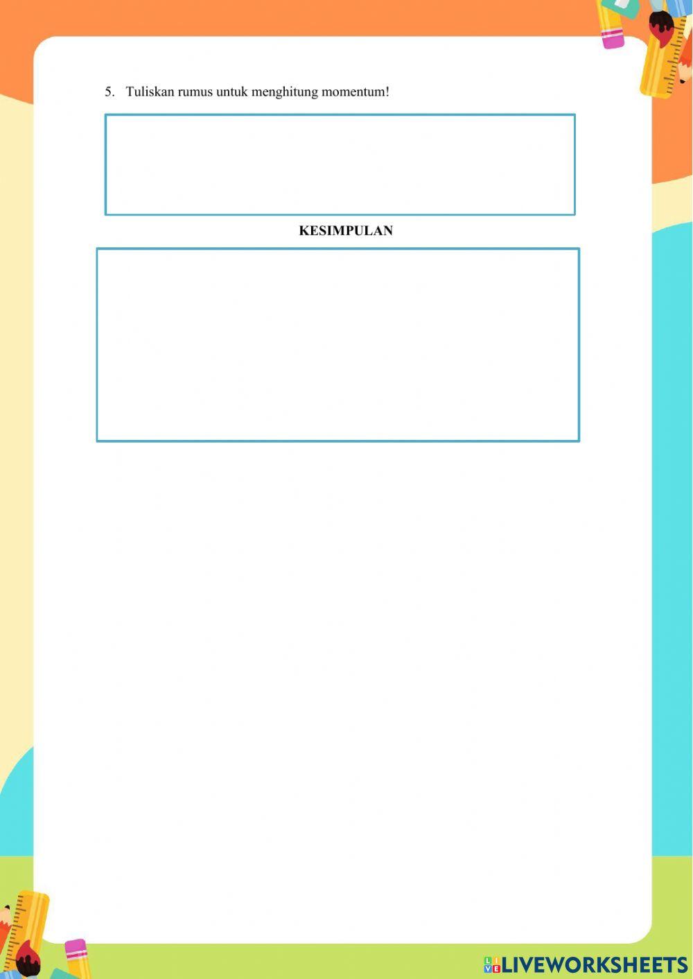 Lembar Kerja Peserta Didik Momentum