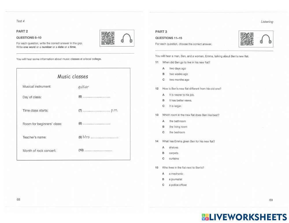 NEW KET - LISTENING 4