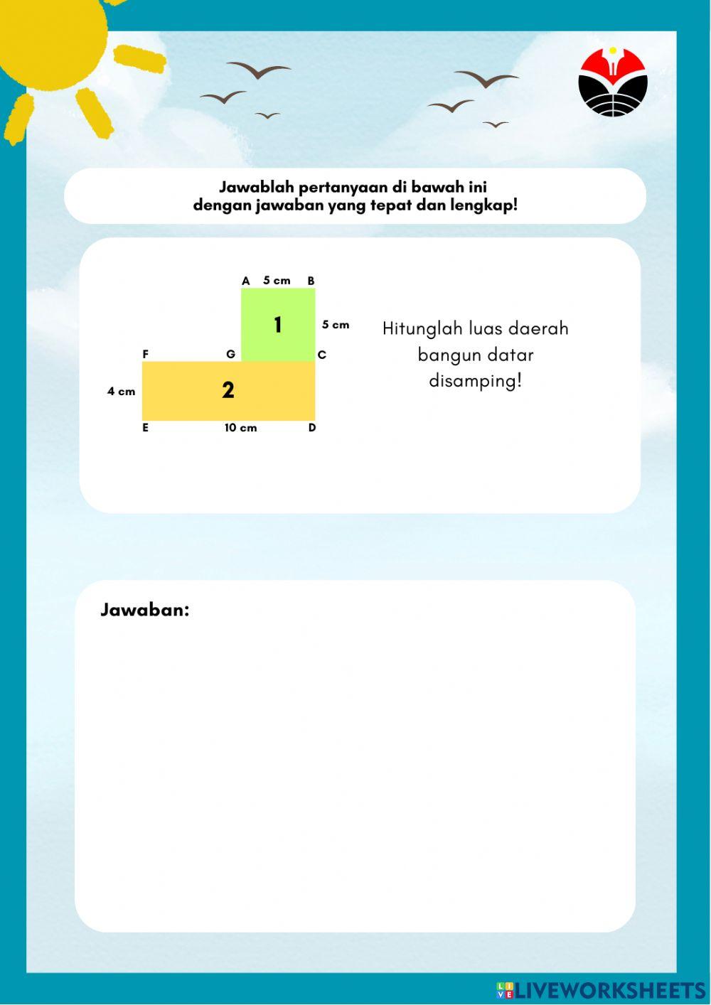 Latihan Luas Persegi dan Persegi Panjang
