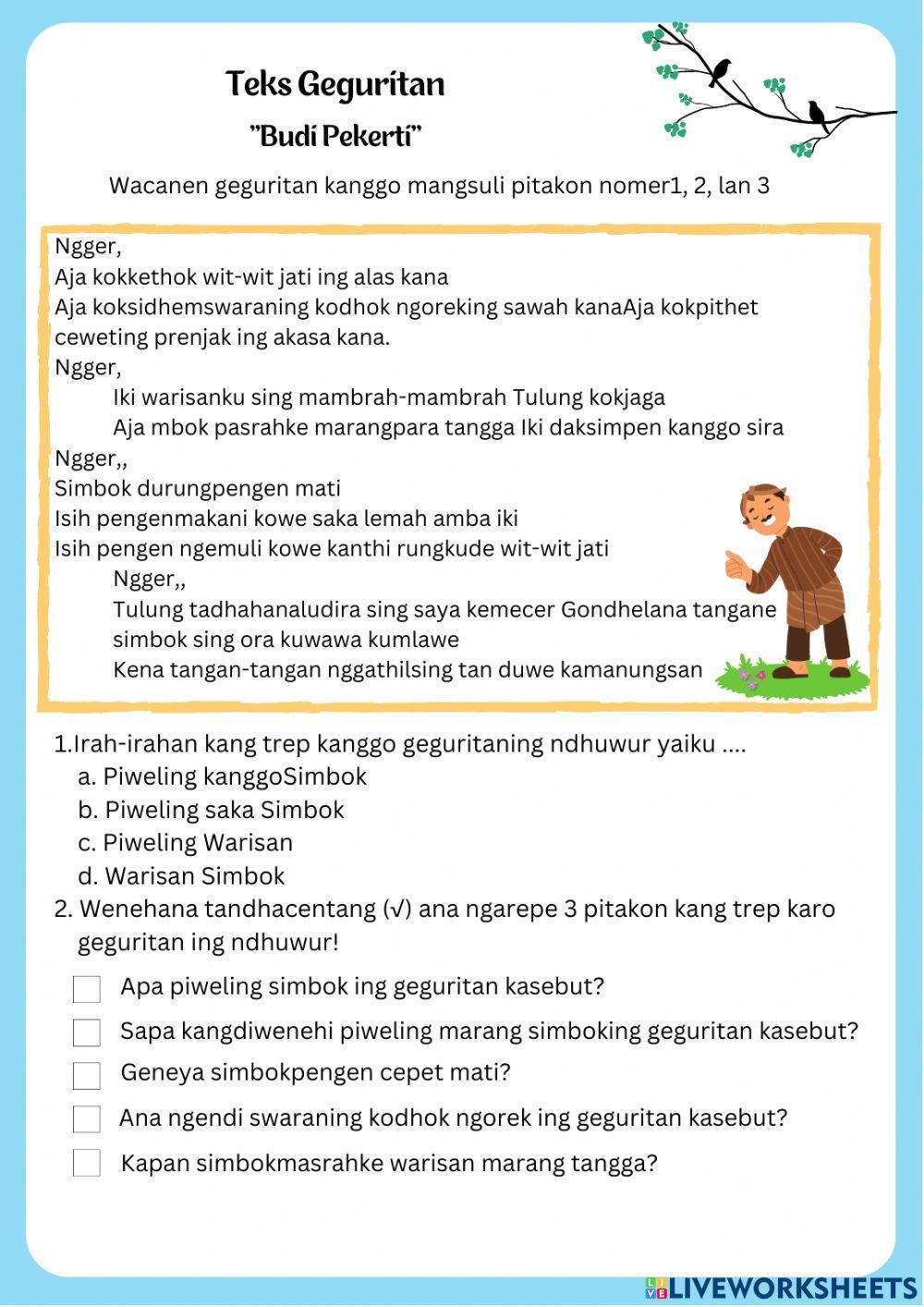 Geguritan Berbasis Karakter