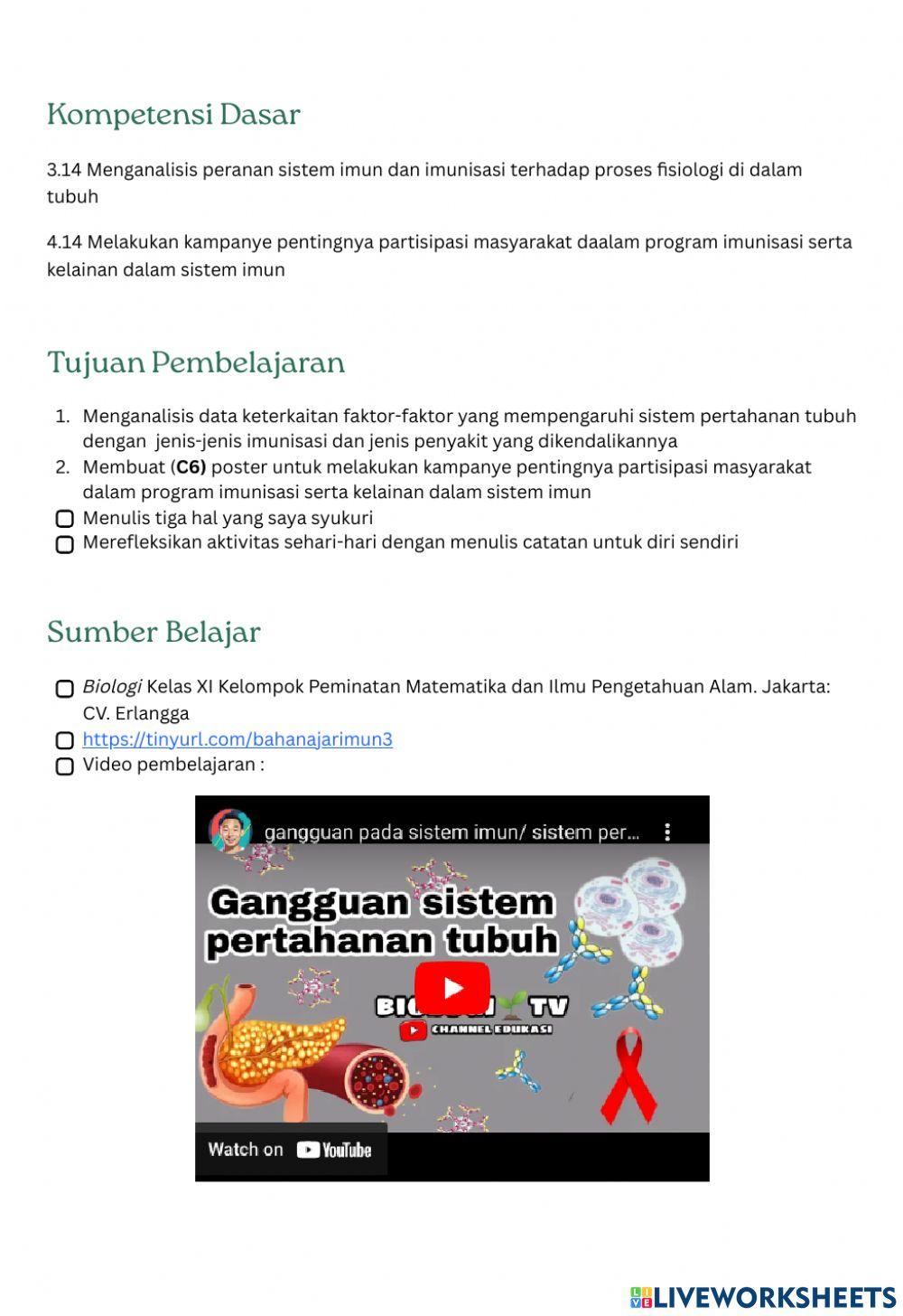 Sistem Pertahanan Tubuh