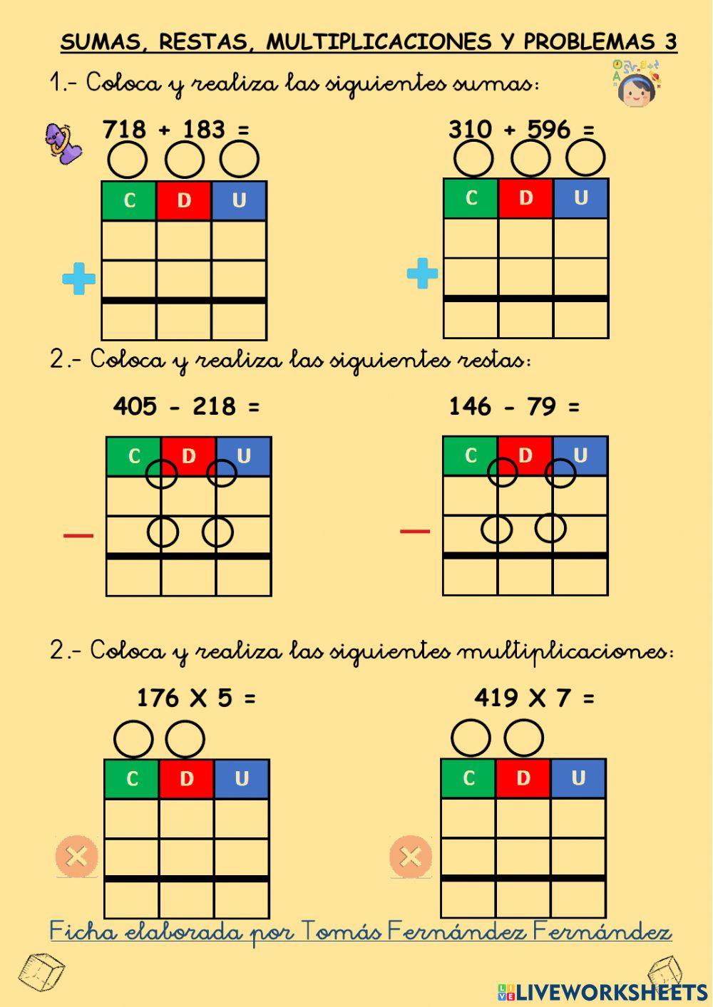 Operaciones y problemas