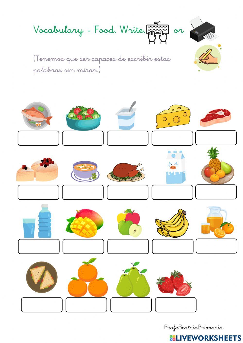 Go Far Year 1 U6 That's delicious - Vocabulary food