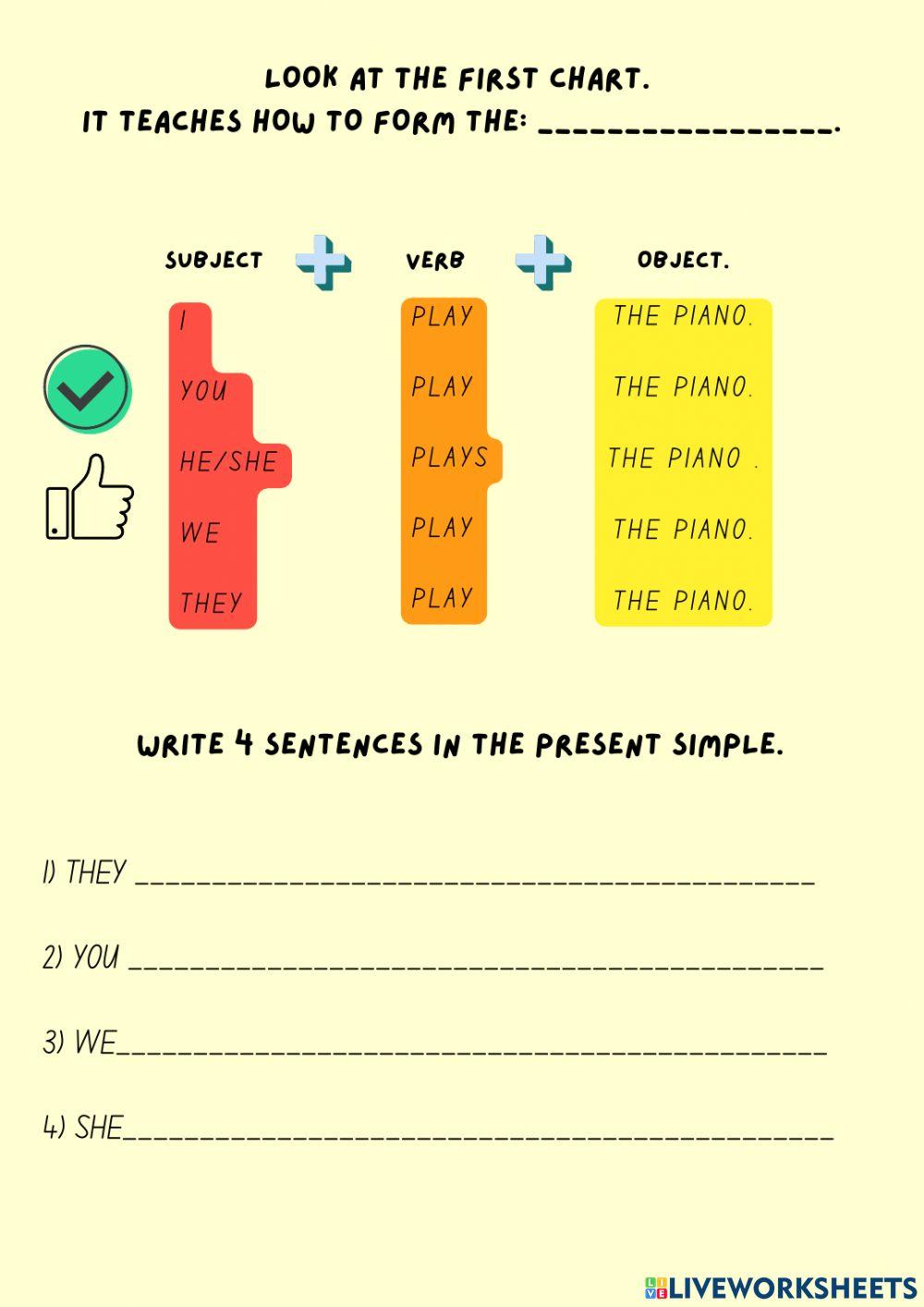 PRESENT SIMPLE FORM online exercise for | Live Worksheets