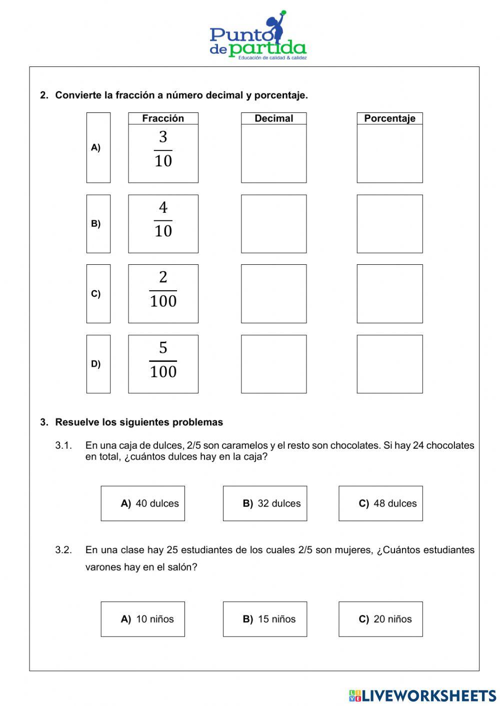 Repaso de la sexta semana