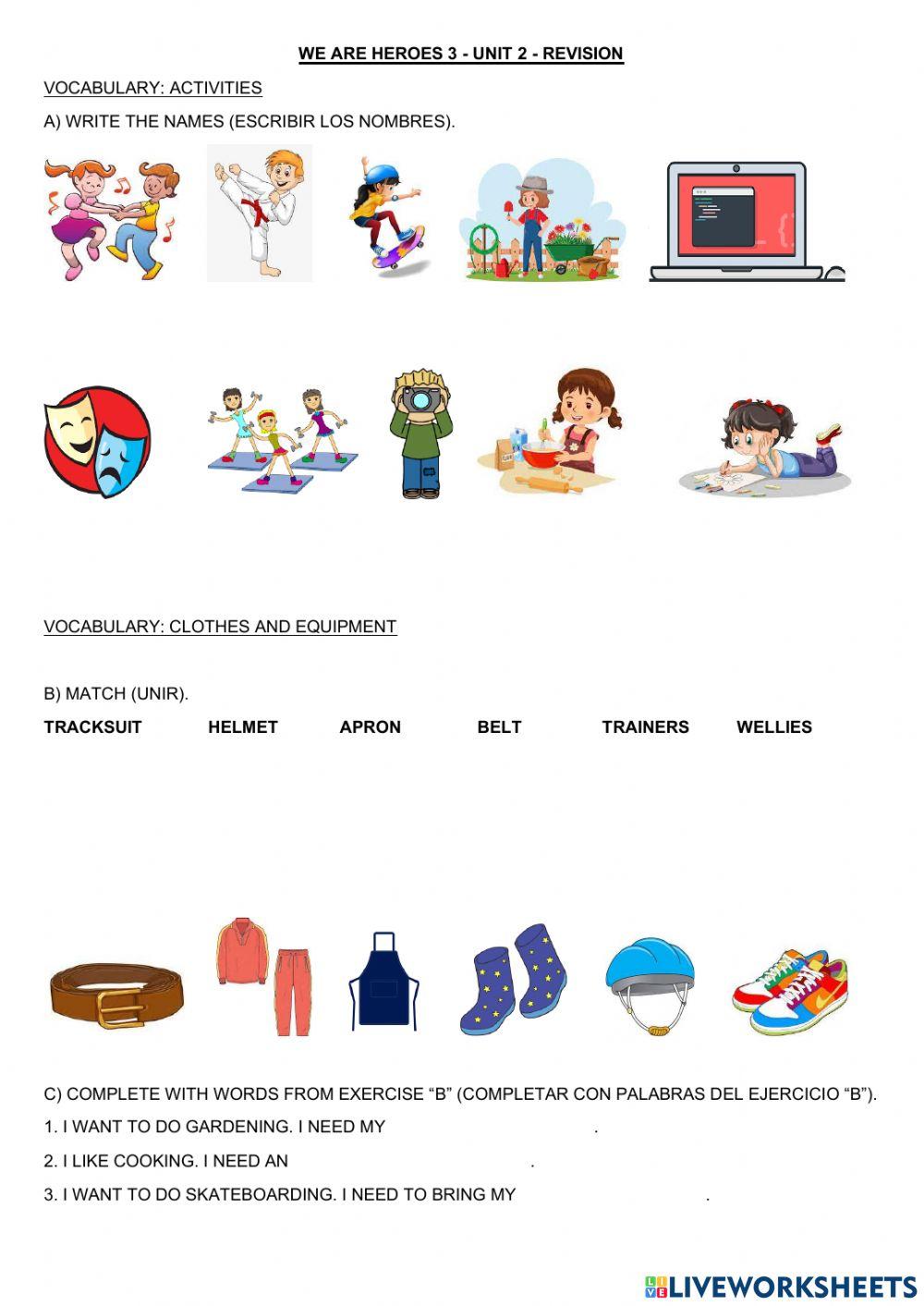 We are heroes 3 - unit 2