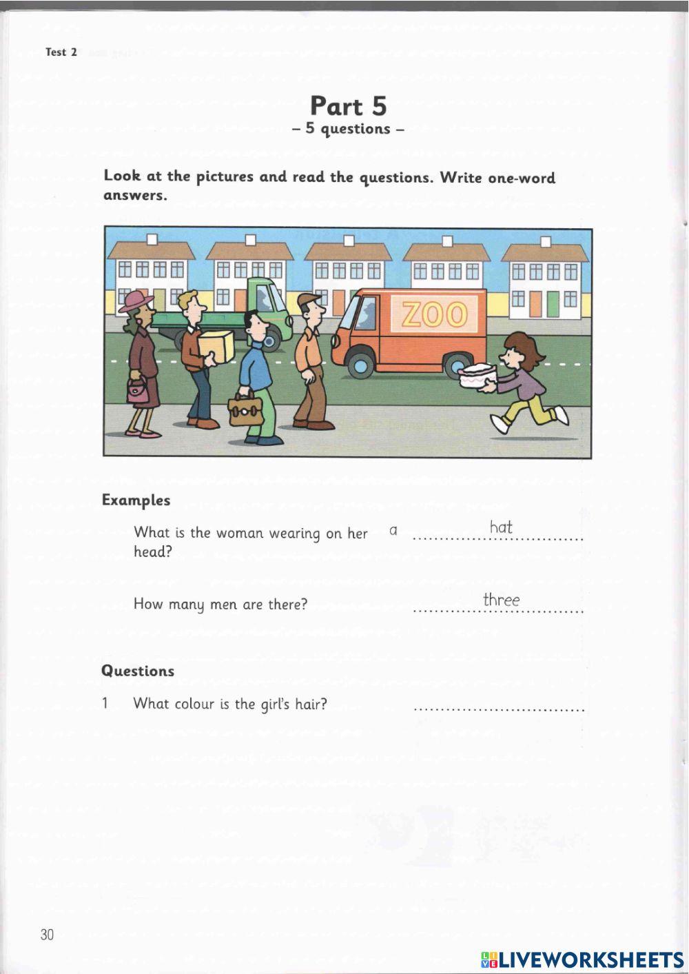 Starter 1 test 2 reading