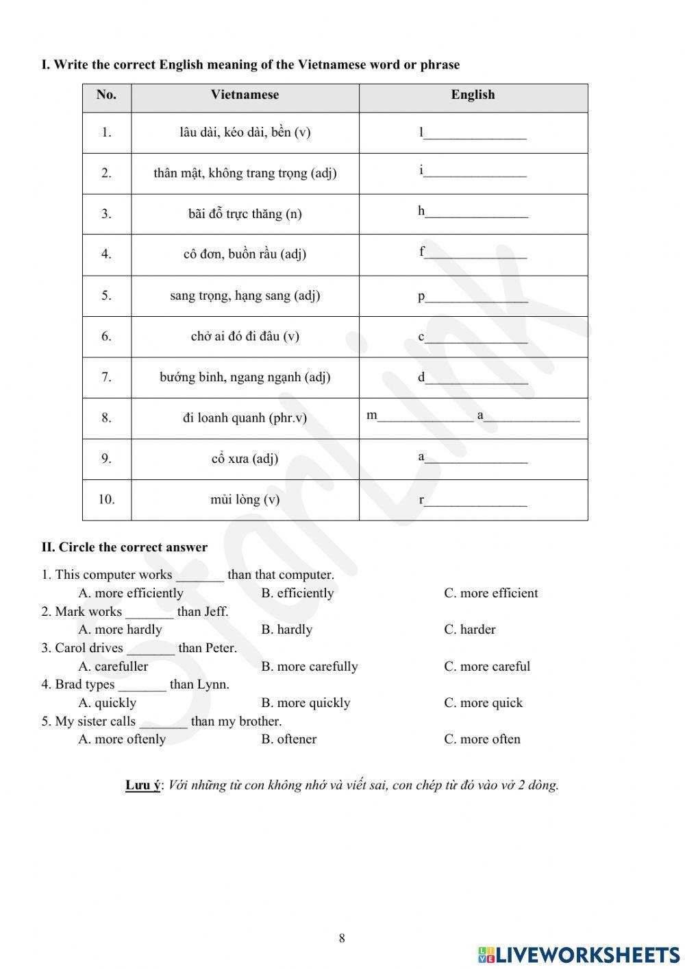 Foreign Teacher-S6-WEEK 5-LESSON 5-PRESENTATION & PET SPEAKING PRACTICE
