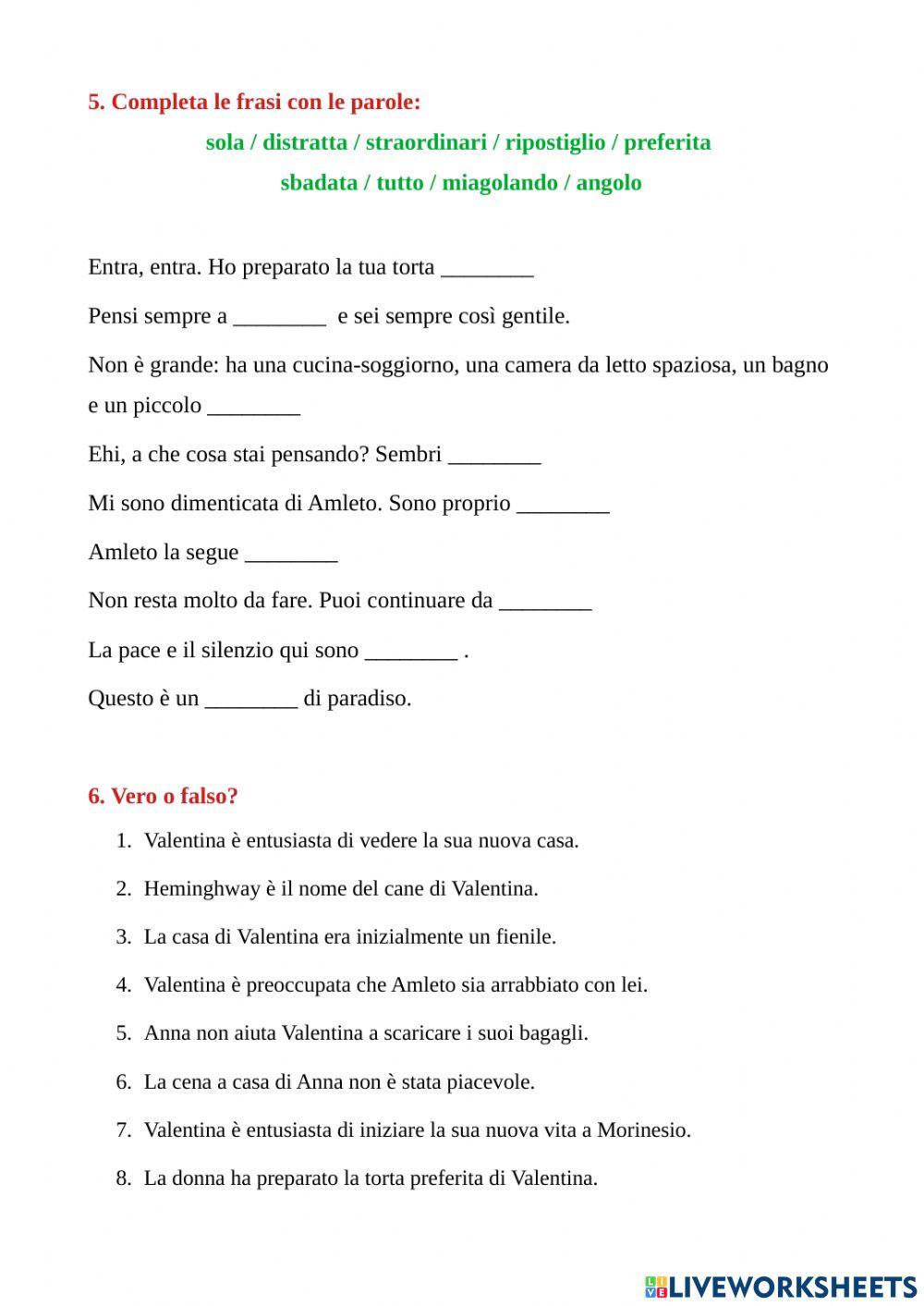 L'arrivo di Valentina