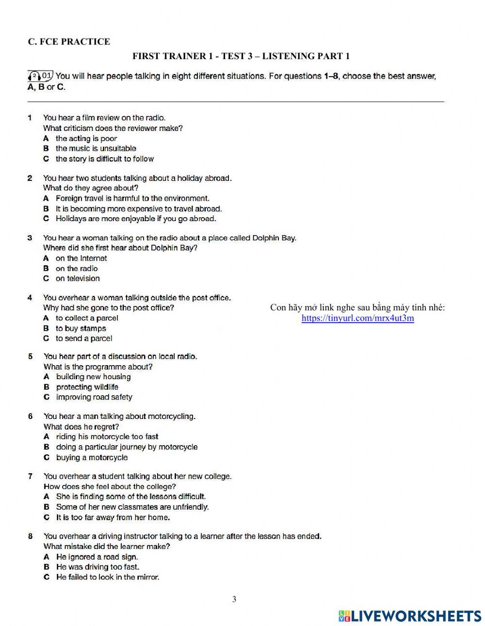 Foreign Teacher-S7-Week 5-Lesson 5-Presentation - FCE Speaking Practice