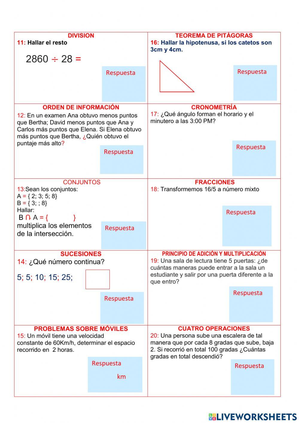Razonamiento Matemático