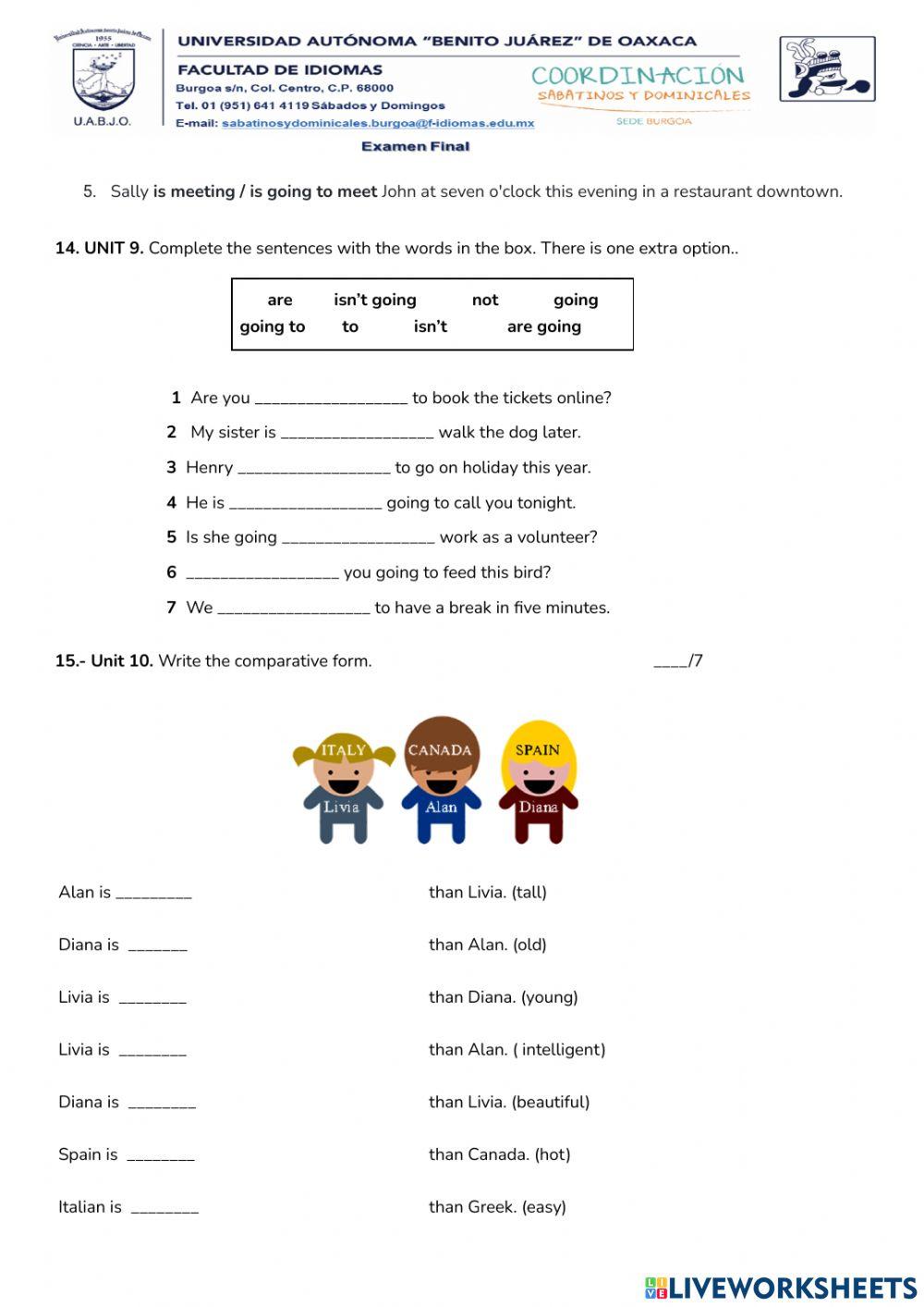 Final Test Jóvenes 2do Sem