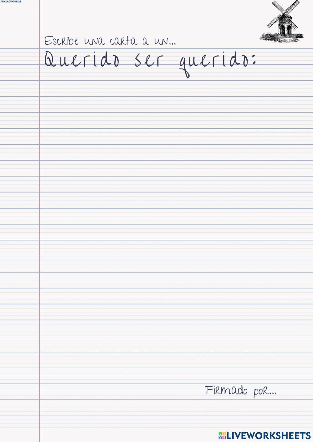 Realización de una Carta