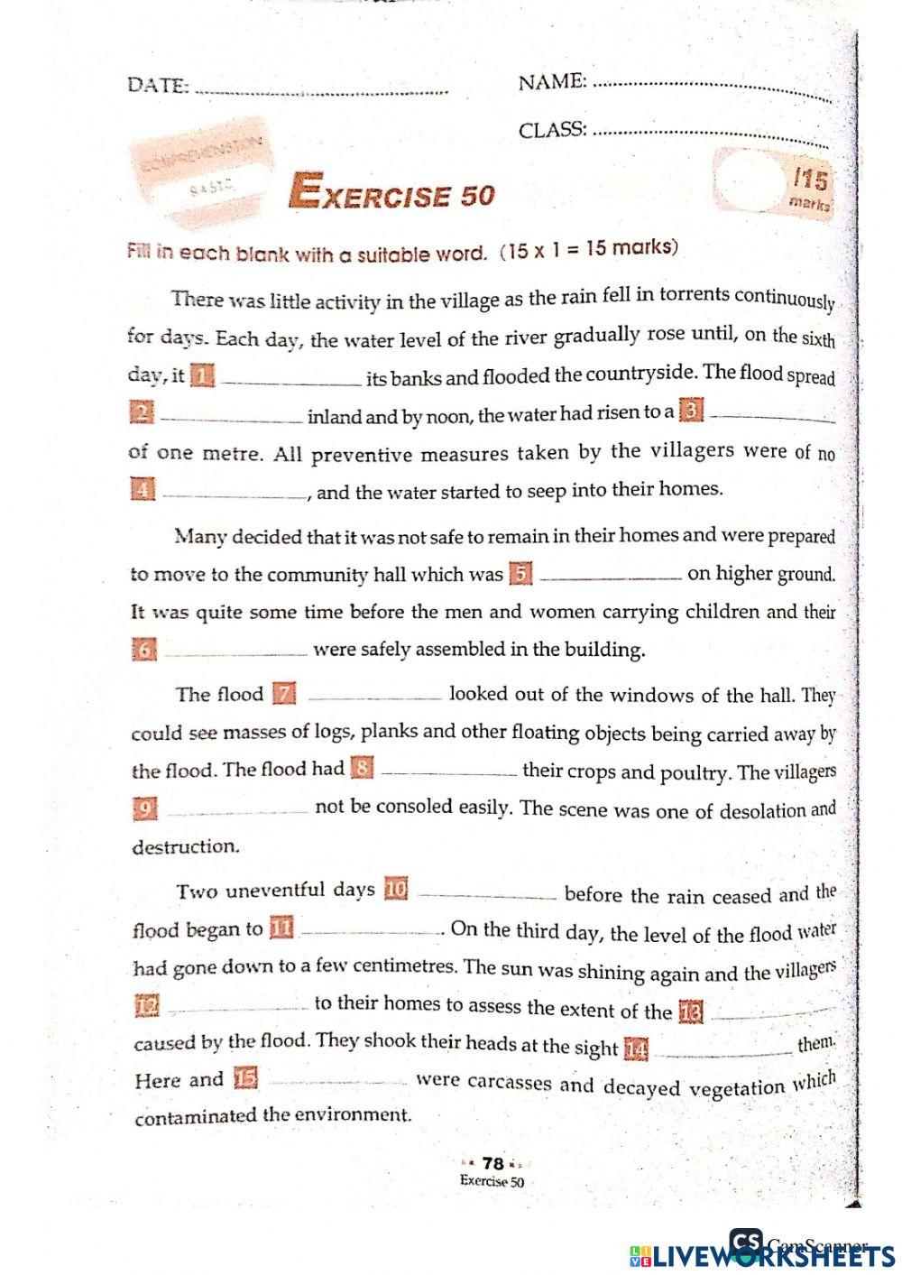 2021 Week 29 Cloze Passages p5-6