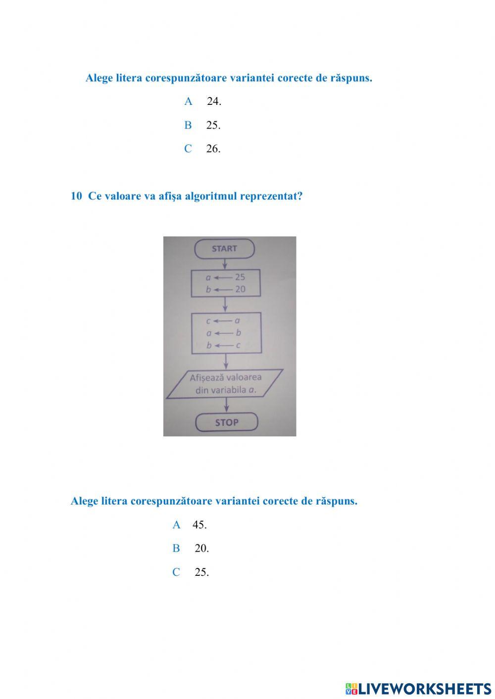 Capitolul IV. Gândim digital.  Autoevaluare